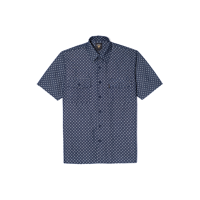 310 Short Sleeve Shirt - Navy Dots